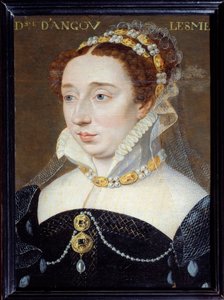 A francia Diane, Angouleme hercegnő (1538-1619), Henri IV törvényes lánya portréja Francois Clouet (1515-1572) festménye, 16. század V. 0,31x0,23 m Párizs, Musee Carnavalet alkotó: François Clouet