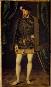 Henrik (1519-1559) francia király portréja. Francois Clouet (1515-1572) műhelyének festménye alkotó: François Clouet