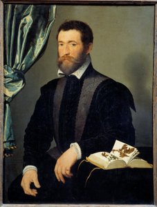Pierre Quthe patikus portréja (1519-apres 1588) Francois Clouet (1515-1572) festménye 1562 V. 0,91x0,7 m - Pierre Quthe patikus (1519- kb. 1588) portréja. Francois Clouet (1515-1572) festménye alkotó: François Clouet