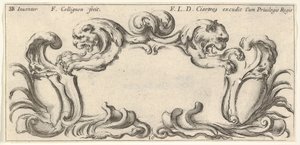 10. tábla: egy karton két oroszlán fejével profilban balra és jobbra t..., kb. 1640-45.