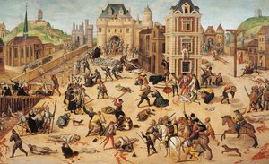 Szent Bertalan napi mészárlás, 1572-84 körül (olaj, tábla)
