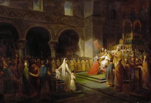 Rövid Pepin felkenése Saint-Denisben, 754. július 28-án
