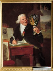 Antoine Augustin báró Parmentier (1737-1813) képviselő agronómus díszlégiót viselő portréja. Francois Dumont l