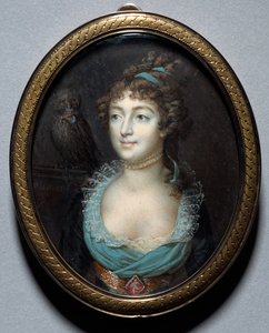 Mademoiselle Marie-Anne Adelaide Le Normand portréja, c. 1793.