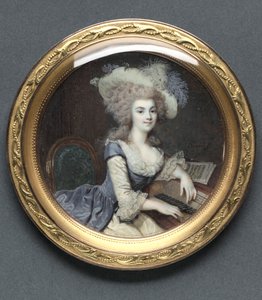 Női portré csembalónál, c. 1788.