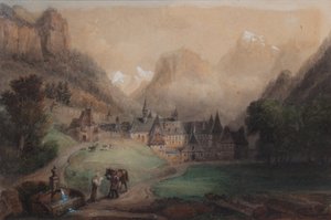 La Grande Chartreuse 1869 (akvarell papíron)