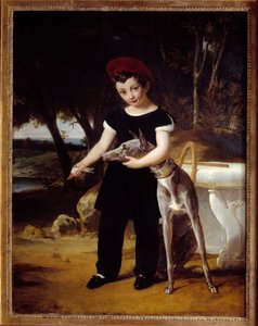 Bordeaux hercegének (1820-1883), Chambord grófjának portréja a Chateau de Villeneuve l