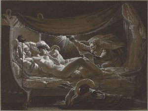 A Vulkán felfedezi a Vénuszt és a Marsot alkotó: Francois Edouard Picot