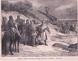 Harold fogságba esett Ponthieu grófja által Kr. u. 1063.
