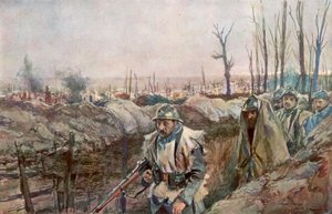 Egy francia árok Souchez faluban, Artois, Franciaország, 1915. december 18., 1926.