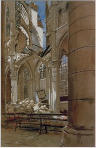 Soissons, 1915. május 18 alkotó: Francois Flameng