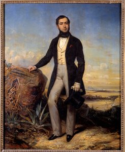 Ferdinand de Lesseps (1805-1894) francia diplomata és vállalkozó portréja. Francois Gabriel Lepaulle (1804-1886) festménye
