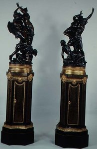 A Proserpine megerőszakolása, Boule-nak tulajdonított alapok, 1693-1710 körül (bronz) alkotó: Francois Girardon