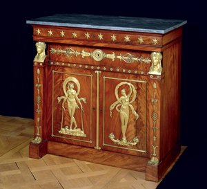 Tálalószekrény, 1810 körül (fa és márvány)