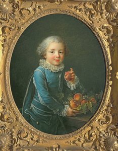 Fiú barackkal, 1760 alkotó: Francois Hubert Drouais