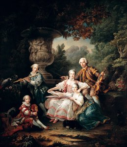Louis du Bouchet (1645-1716) de Sourches márki és családja, 1750