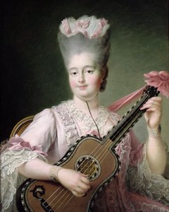 A francia Marie-Clothilde (1759-1802), más néven Madame Clothilde, Szardínia királynőjének portréja, 1775 (restaurálás után)