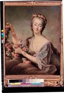 Du Barry grófnő (1743-93) portréja, mint Flóra