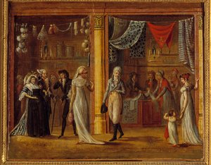 A királyi palota fából készült galériája alkotó: Francois Joseph baron Bosio