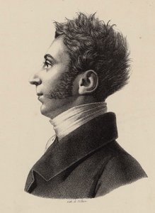 Franz Xavier Wolfgang Mozart portréja 1791-1844, 1820-as évek. alkotó: Francois Le Villain