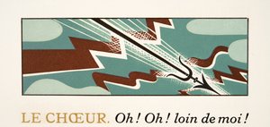 Grafikus illusztráció: Prometheus Enchained by Aischylus, pub. 1941 (sablonnyomat) alkotó: Francois Louis Schmied