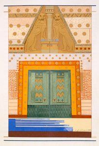 The Gateway of Troy, illusztráció az "Odüssee"-ből, Homer, fordította Victor Berard, 1929-33