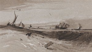 Viharos tenger, este alkotó: Francois Louis Thomas Francia