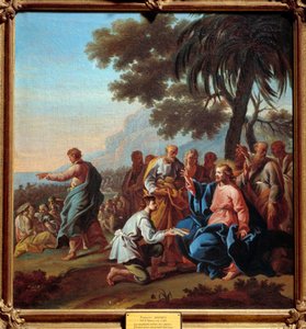 A kenyér szaporítása. Francois Mansuy festménye (1725 -?) alkotó: Francois Mansuy