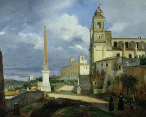 Trinita dei Monti és a Villa Medici, Róma alkotó: Francois-Marius Granet