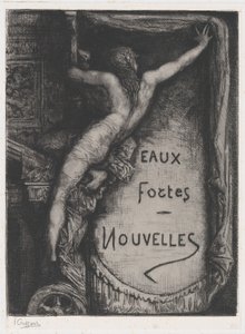 Az Eaux Fortes Nouvelles borítója, 19. század vége. alkotó: Francois Nicolas Chifflart