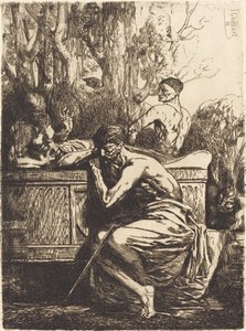 Elmélkedés alkotó: Francois Nicolas Chifflart