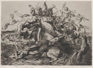 Meglepetés, 19. század. alkotó: Francois Nicolas Chifflart