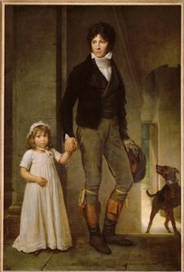 Le peintre Isabey et sa fille - Jean-Baptiste Isabey festő és lánya, Alexandrine ...