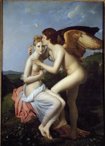 Psyche és Ámor, más néven Psyche kapja Ámor első csókját (olaj, vászon alkotó: Baron François Pascal Simon Gérard