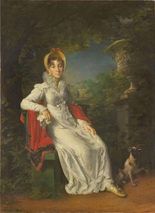 Caroline Bonaparte 1782-1839, Nápoly és Szicília királynője, a Bois de Boulogne-ban, 1820-1830 alkotó: Francois Pascal Simon Gerard