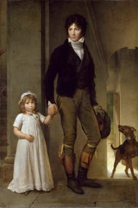 Jean-Baptiste Isabey 1767-1855 és lánya, Alexandrine, 1795. alkotó: Francois Pascal Simon Gerard