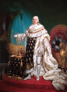 XVIII. Lajos francia király portréja, 1824