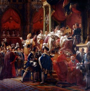 X. Károly király koronázása, 1825. május 29. a reimsi székesegyházban, 1827 körül (részlet)