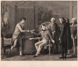 A konkordátum aláírása Franciaország és a Szentszék között 1801. július 15-én alkotó: Francois Pascal Simon Gerard