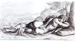 Hermafrodita a Borghese-kertben, 1653 körül alkotó: Francois Perrier