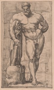 Farnese Hercules, elölnézet [2. tábla] alkotó: Francois Perrier