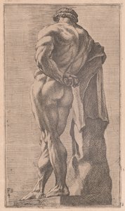 A Farnese Hercules hátulról nézve [4. tábla] alkotó: Francois Perrier