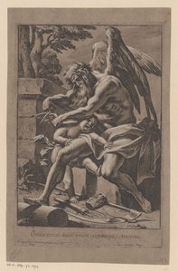 Tijd knipt de vleugels van Amor A szerelem mindent legyőz, a szerelem hamar legyőzi az időt (cím a tárgyon) alkotó: Francois Perrier