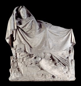 I. Napóleon császár (1769-1821) a halhatatlanra ébred. Francois Rude (1784-1855) gipsz szobra, 1842 Párizs, d