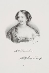 Antoinette Des Houlières írónő portréja alkotó: Francois Seraphin Delpech