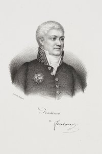 Louis Jean-Pierre de Fontanes márki író portréja alkotó: Francois Seraphin Delpech