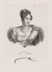 Mars kisasszony portréja (Anne Françoise Hyppolyte Boutet Salvetat álneve) alkotó: Francois Seraphin Delpech