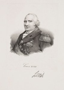 XVIII. Lajos király portréja alkotó: Francois Seraphin Delpech
