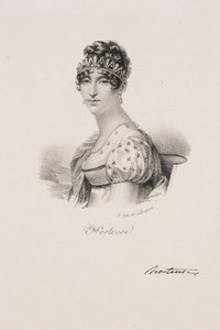 Hortense Eugénie Cécile de Beauharnais királyné portréja alkotó: Francois Seraphin Delpech