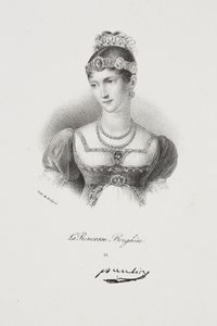 Pauline Borghese hercegnő (Marie Paulette Bonaparte) portréja alkotó: Francois Seraphin Delpech